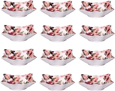 Feast Melamine 5 Inch Beautyful (613)Stylish Snacks Plate Set 12 Pcs Quarter Plate(Pack of 12)