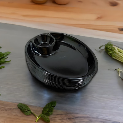 Inpro Melamine Designer Shape Platter - Perfect for Dinner Parties and Entertaining! Quarter Plate(Pack of 12)