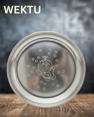 WEKTU KANJAK GIFT PLATE/STAINLESS STEEL/1PC/FOOD GRADE PASS/1 Quarter Plate(Microwave Safe)