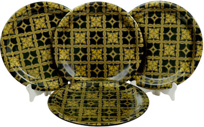 Ariya Melamine Serving Plates 11 Inch Dishwasher Safe Ideal for Home Dinner Dinner Plate(Pack of 4, Microwave Safe)