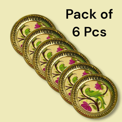 Elitekitch Pack of 6-PARROT _8 Inch _ BP Dinner Plate(Pack of 6, Microwave Safe)