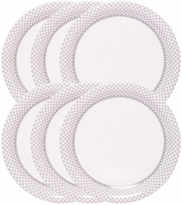 Servewell Set Rnd 19 cm - Checkers Half Plate(Pack of 6)
