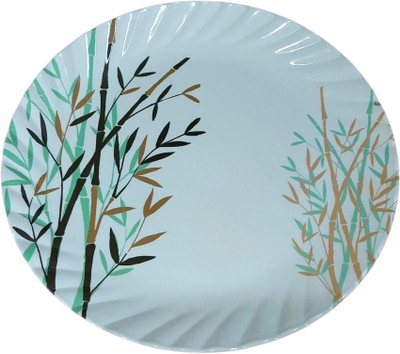 bnenterprise Durable Fiber Dinner Plate Dinner Plate(Pack of 6, Microwave Safe)