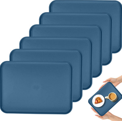 OICIA NEW1_ for Dinner, for Kitchen, for Kids, Pasta , Dining Tray(Pack of 6, Microwave Safe)