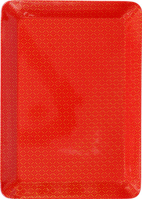Ariya Melamine Rectangle Red Serving Tray Dishwasher Safe, Stain Free Pack of 1 Tray(Microwave Safe)
