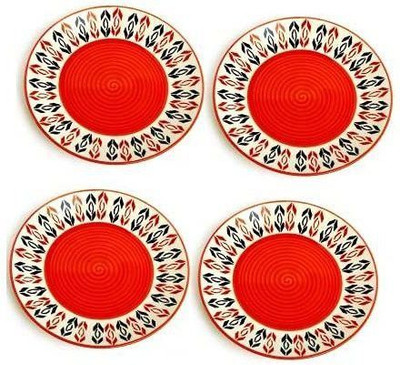 caffeine NT30076_NEW PTD437 Dinner Plate(Pack of 6, Microwave Safe)