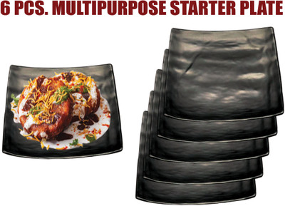 ZIDO 6 Pcs. Starter Platter for Serving all type of Snacks/Chaat/Dahi Bhalla etc B278 Sizzler Tray(Pack of 6)