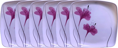 CARNIVAL Square lito model-903 10 inch full dinner plate set 6 pcs of melamine Dinner Plate(Pack of 6)