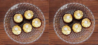 AFAST Self-Design Glass Plate Use For Serving And Multi Use, Pack Of 2 - A2 Dinner Plate(Pack of 2)
