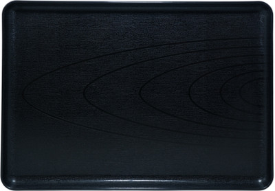 SimplyHome Simply Home Plastic Twinkle Serving Tray | Home, Kitchen |30 x 19 x 2 cm |Black Tray(Microwave Safe)