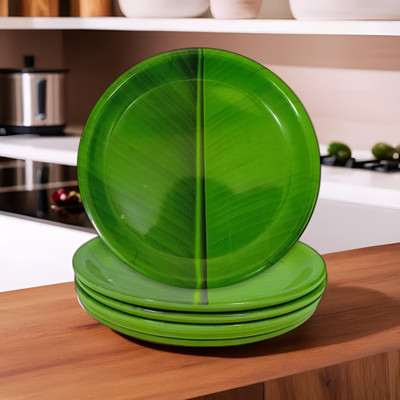 Inpro Upgrade Your Kitchen with our Round Melamine Round Serving Plates Half Plate(Pack of 6)