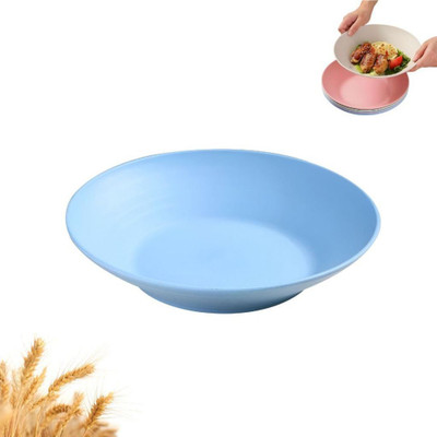 Sugaalsu Wheat Straw Deep Dinner Dish Set - Lightweight & Durable | Reusable Unbreakabl Rice Plates