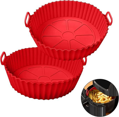 KESOL Airfryer Tray Red Tray(Pack of 2, Microwave Safe)