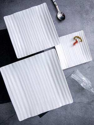 Servewell Swiss Platter Set - White Sizzler Tray(Pack of 3)