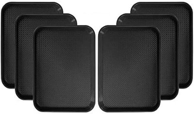 VVSS Unbreakable Large Tray Set for Kitchen Tray(Pack of 6, Microwave Safe)