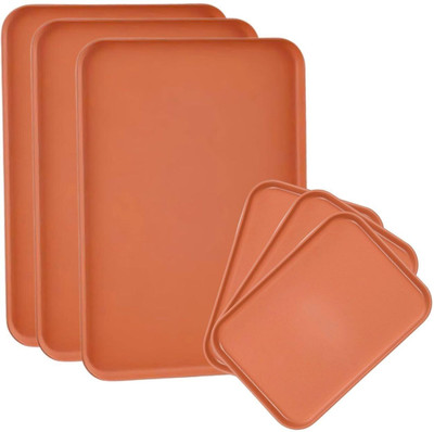 OICIA NEW1_s for Salad, for Sushi, Dessert s, Appetizer s Tray(Pack of 6, Microwave Safe)