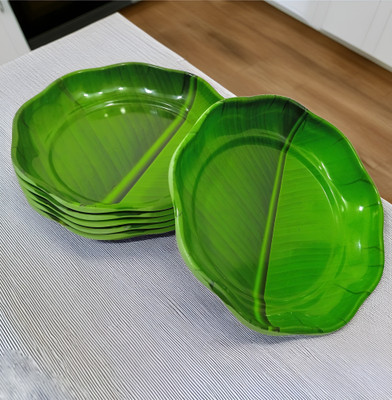 Inpro Serve Snacks in Style with our Melamine Small Designer Plate Set of 6 Quarter Plate(Pack of 6)