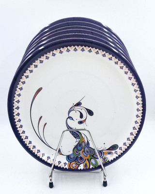 Perfectdine NW_ Plate Round New Design Serving Plate Full Size 11 Inch Dinner Plate(Pack of 6, Microwave Safe)