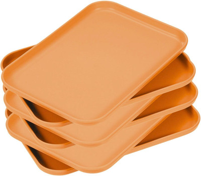 OICIA NEW1_Tea Platter, Cafeteria Trays, Vegetable Tray, Dry Fruit Tray, Tray(Pack of 6, Microwave Safe)