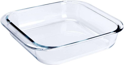 Armin Borosilicate Glass square Baking Dish Baking Tray( 900ml) Baking Dish(Microwave Safe)