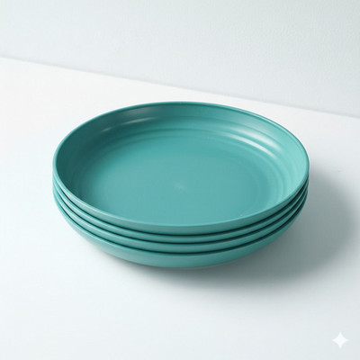 OICIA NEW1_Divided s for Adults Divided Dinner Set for Balanced Meal Lunch Dish Dinner Plate(Pack of 4, Microwave Safe)