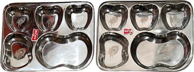 Shruti Bhojan Thali Dinner Plate(Pack of 2)