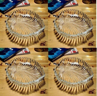 1st Time Self-Design Glass Party, Home, Serving Plate, Multi Use, Pack Of 4 Dinner Plate On Flipkart For Rs. 724 @ 74% off
