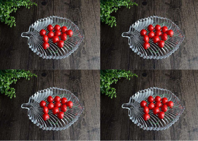 AFAST Self-Design Glass Patta Plate Use For Serving And Multi Use, Pack Of 5 - G5 Dinner Plate(Pack of 5)