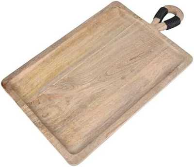 SWHF Extra Large Pure Wood Rectangle Serving Platter Tray