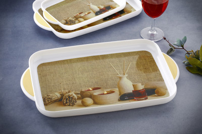 ZedZero Legacy Serving Tray Set with Rectangular Shape Large, Medium, Small Tray(Pack of 3)