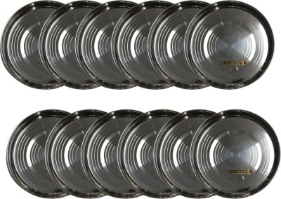 SHINI LIFESTYLE round shape,Khumcha thali,dinner plate, lunch plate,Food-grade27 cm plate Dinner Plate(Pack of 12)