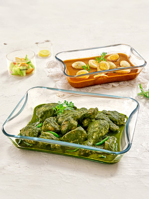 BOROSIL 2 pc Rectangular Shape Baking Dish Set with Handle, (1.5 L + 2.5 L) Baking Dish(Pack of 2, Microwave Safe) BOROSIL 2 pc Rectangular Shape Baking Dish Set with Handle, (1.5 L + 2.5 L) Baking Dish(Pack of 2, Microwave Safe)