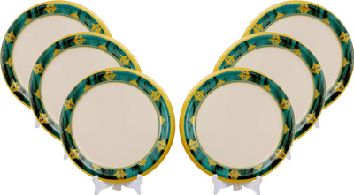 Ariya 11 Inch Melamine Dinner Plate | Durable Lightweight Plate for Daily Use Dinner Plate(Pack of 6, Microwave Safe)