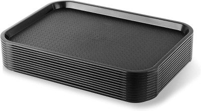 VVSS Unbreakable Large Tray Set for Kitchen Tray(Pack of 12, Microwave Safe)