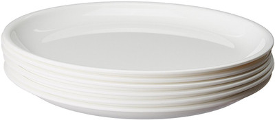 Everbuy Microwave Safe Unbreakable Dinner Plates Set for Buffet/Restaurant/Diwali Party (11 inches) Dinner Plate(Pack of 6, Microwave Safe)