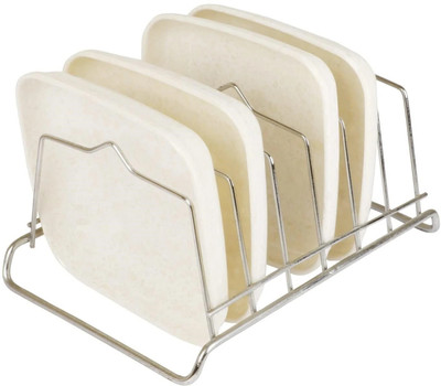 TWINK Elegant Melamine Design Square Half Plates Set for Severing (16 cm) Pizza Tray(Pack of 4, Microwave Safe)