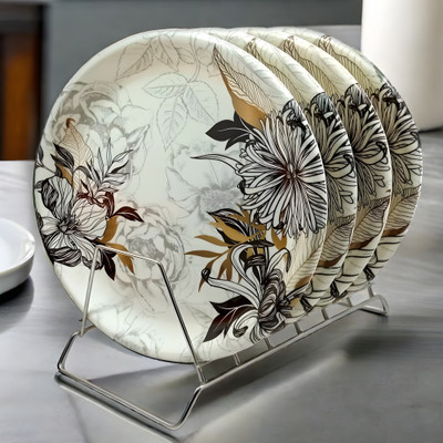 Inpro Elevate Your Dining Experience with our Melamine Plate Set of 4 Dinner Plate(Pack of 4)