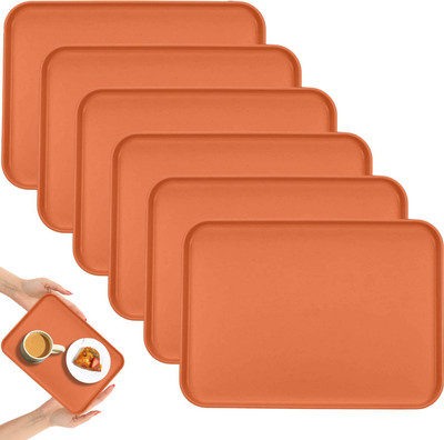 OICIA NEW1_Breakfast Tray, Try for , Dining Table Tray, Tea Trays for , Cake Tray(Pack of 6, Microwave Safe)