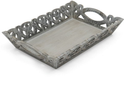 Designer Library Florida Handmade Carved Decorative & Serving Tray Tray