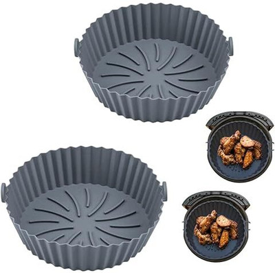 jaswanthstore Round Air fryer Tray Tray(Pack of 2, Microwave Safe)