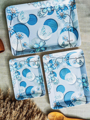 Goodhomes SER-STYL-TS3P-BUTFLY Tray(Pack of 3)