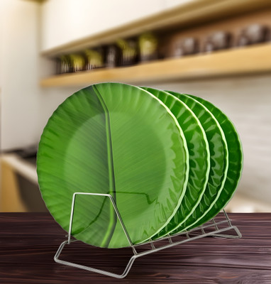 Inpro Melamine Dinner Plates: Melamine Round 10 Inch Full Plate / Kitchen crockery Dinner Plate(Pack of 4)