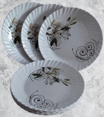 MODERN GALLERY Half Plate Pack of 4 Half Plate(Pack of 6)
