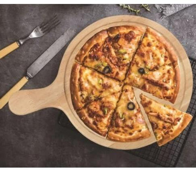 MAJESTIC MART Pizza Serving Tray of Kitchen/Platter/Pizza/Snack Serving Tray Plate for Kitchen Pizza Tray(Microwave Safe)