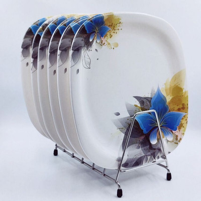 Perfectdine NEW2025_BR Serving Plates for Kitchen Dinning 6 pcs Set Dinner Plate(Pack of 6, Microwave Safe)