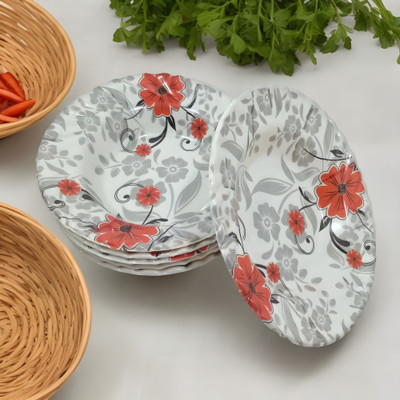 Inpro Experience with our Melamine Small Serving Plate Set -Perfect for Serving Snacks Quarter Plate(Pack of 6)