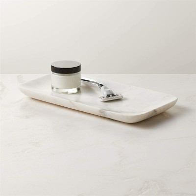CPUC Marble (Stone) Serving Tray Bathroom Tray Holding Bathroom Kitchen Accessories Tray(Microwave Safe)