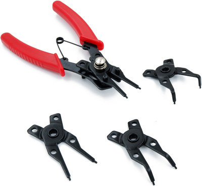 ASRAW 5PCS Set Circlip Pliers - Changeable Jaws Circlip Plier(Length : 6 inch)