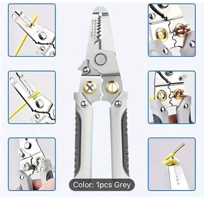 A&S TOOLSHOP Multi-Purpose wire stripper, wire cutter, wire Pincer Plier(Length : 5 inch)