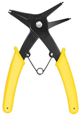 Digital Craft Snap Ring Plier Circlip Plier Inside Outside Circlip Chain 10-40mm Circlip Plier Circlip Plier(Length : 5.5 inch)